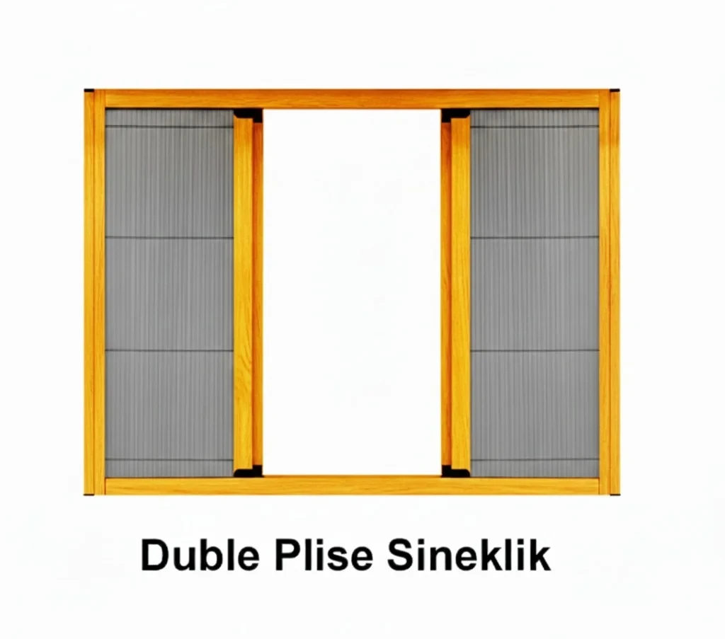 Plise (Pileli) Sineklik - Dikey 3